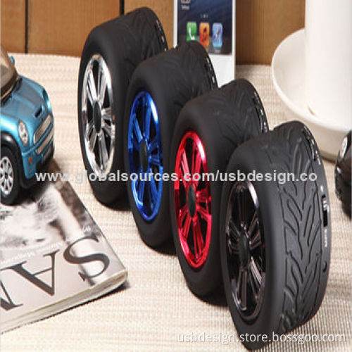 Tire-shaped FM Radio Bluetooth Speaker with 3W Loudspeaker Output